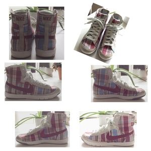 Nike Plaid Hightops